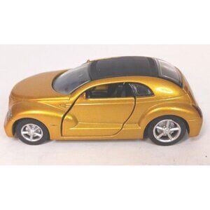 1999 New-Ray Chrysler Pronto Cruiser Die Cast Car 1:32 Scale Doors Open Gold